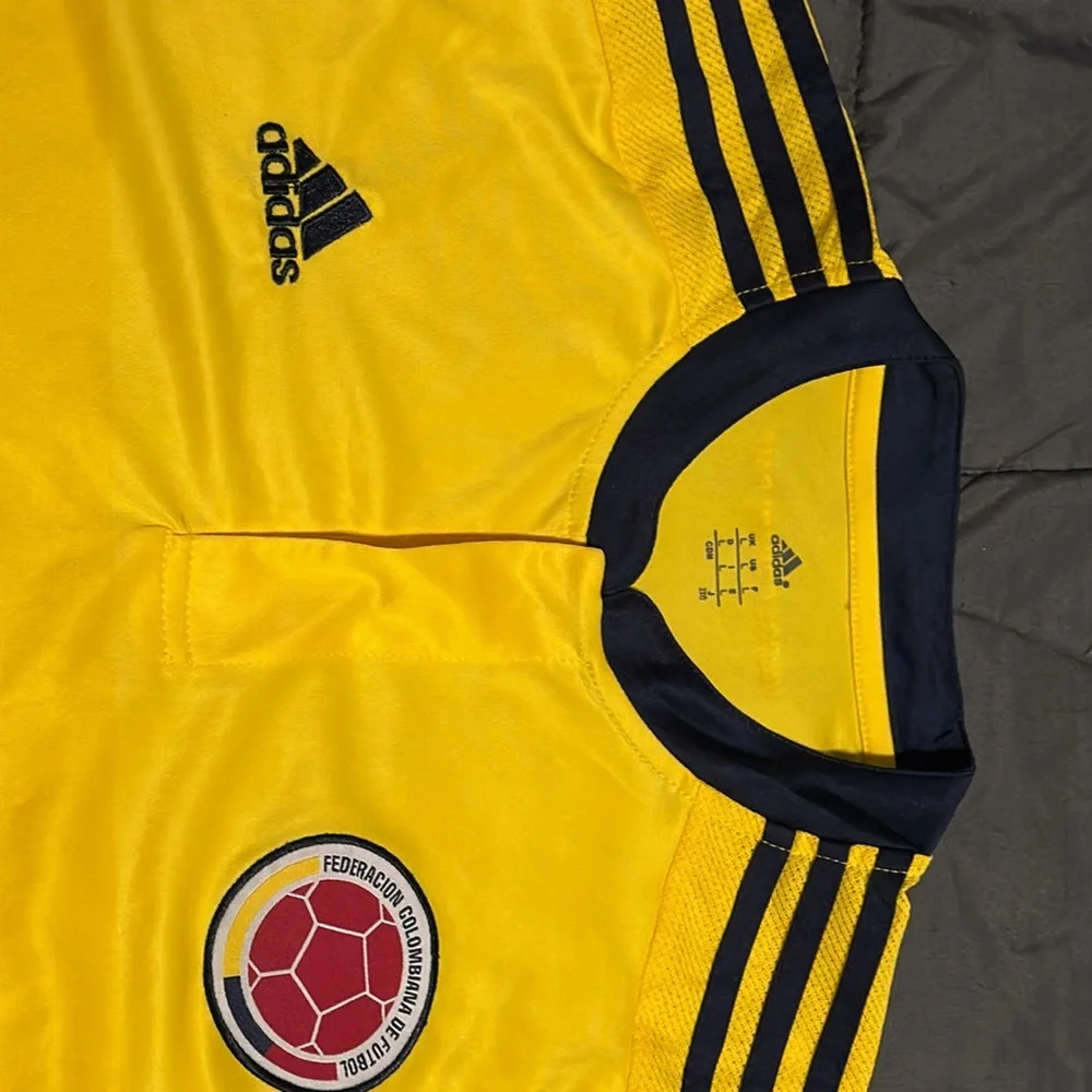 Adidas 2015 Federacion Colombiana Futbol Home Jersey Sz Lg - Picture 6 of 6